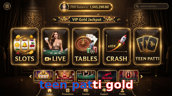 Main screen of Teen Patti Gold casino page for PK players
