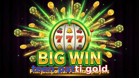 Big win animation on Teen Patti Gold slot game